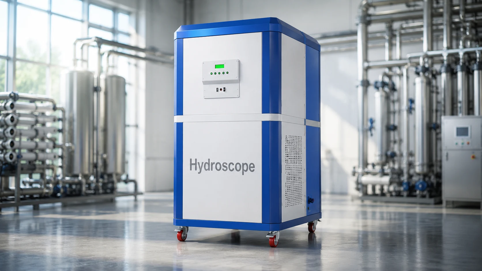 HydroPure HP-200, HP-500 and HP-1000 electrochlorinator model installed at a water treatment plant
